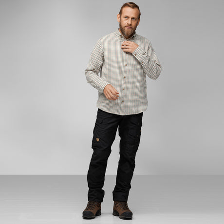 Fjällräven Sörmland Lite Flannel Shirt, chalk white/dark navy