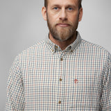 Fjällräven Sörmland Lite Flannel Shirt, chalk white/dark navy