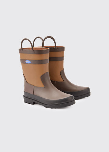 Dubarry Splash, waterdichte regenlaars voor kinderen, walnut