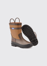 Dubarry Splash, waterdichte regenlaars voor kinderen, walnut