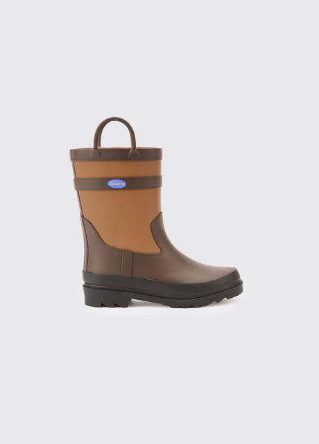 Dubarry Splash, waterdichte regenlaars voor kinderen, walnut