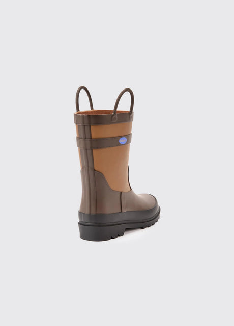 Dubarry Splash, waterdichte regenlaars voor kinderen, walnut