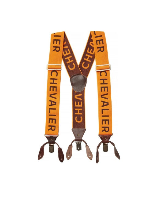 Chevalier Logo Suspenders, high vis orange