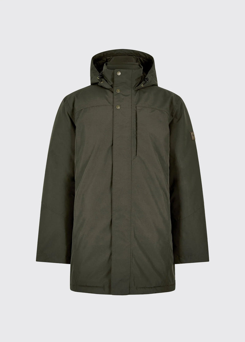 Afbeelding laden in Galerijviewer, Dubarry Swiftsheath Heren Dons Parka, olive

