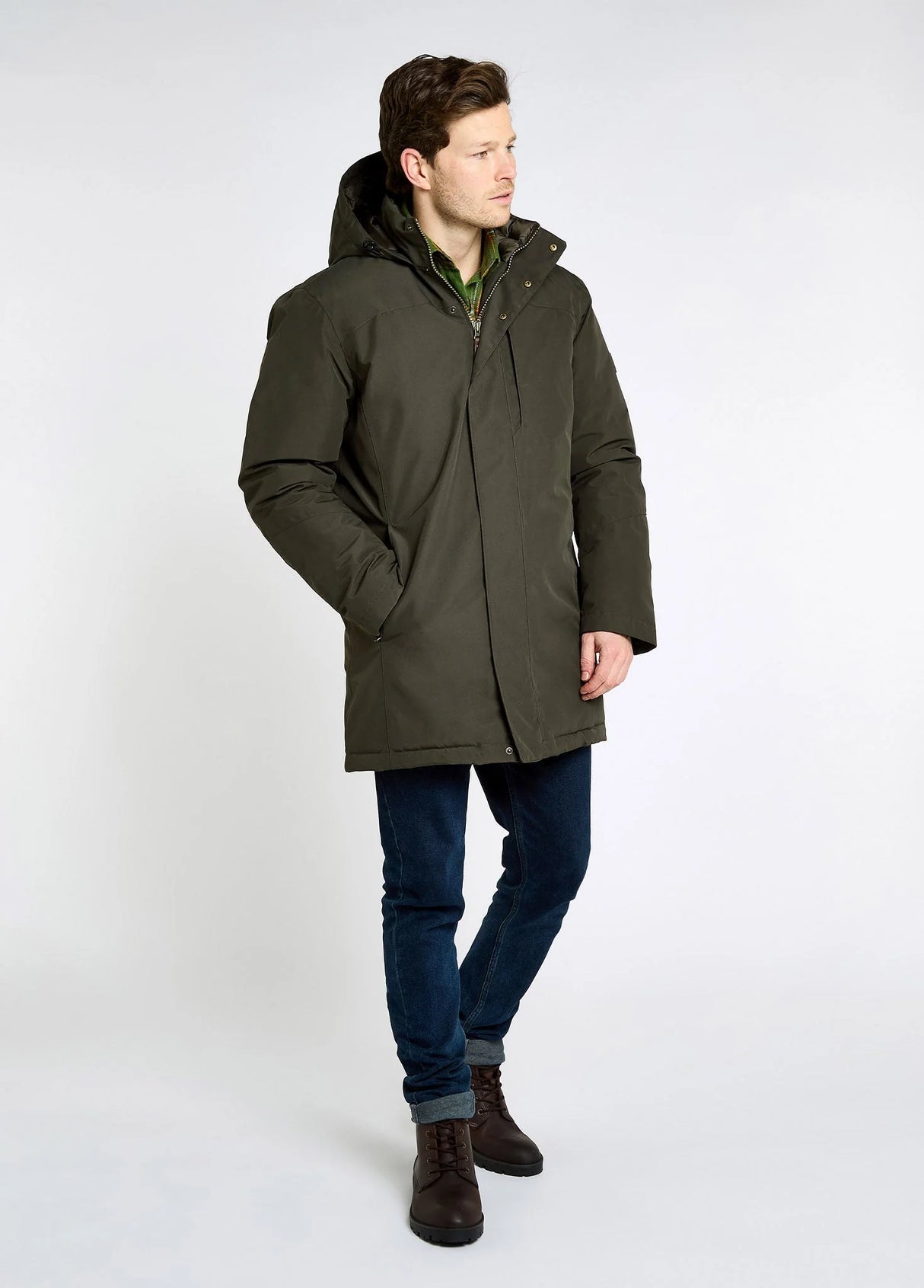Dubarry Swiftsheath Heren Dons Parka, olive