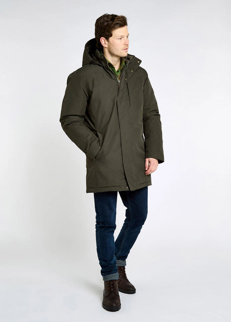 Dubarry Swiftsheath Heren Dons Parka, olive
