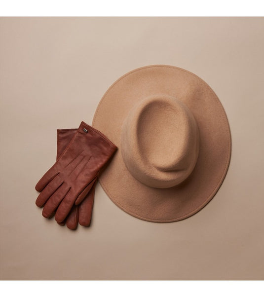 Hatland Tara Leather Glove Chestnut