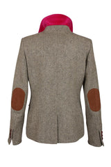 Foresta damesblazer Tracy, visgraat, olive/off white