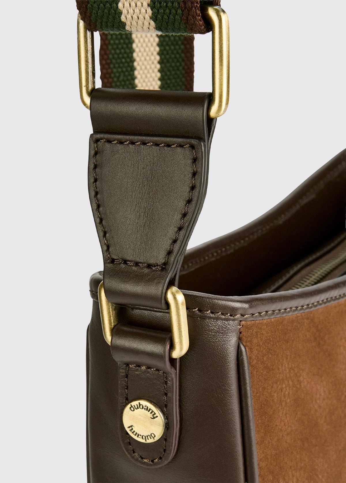 Dubarry Tullyfern, suède handtas, walnut