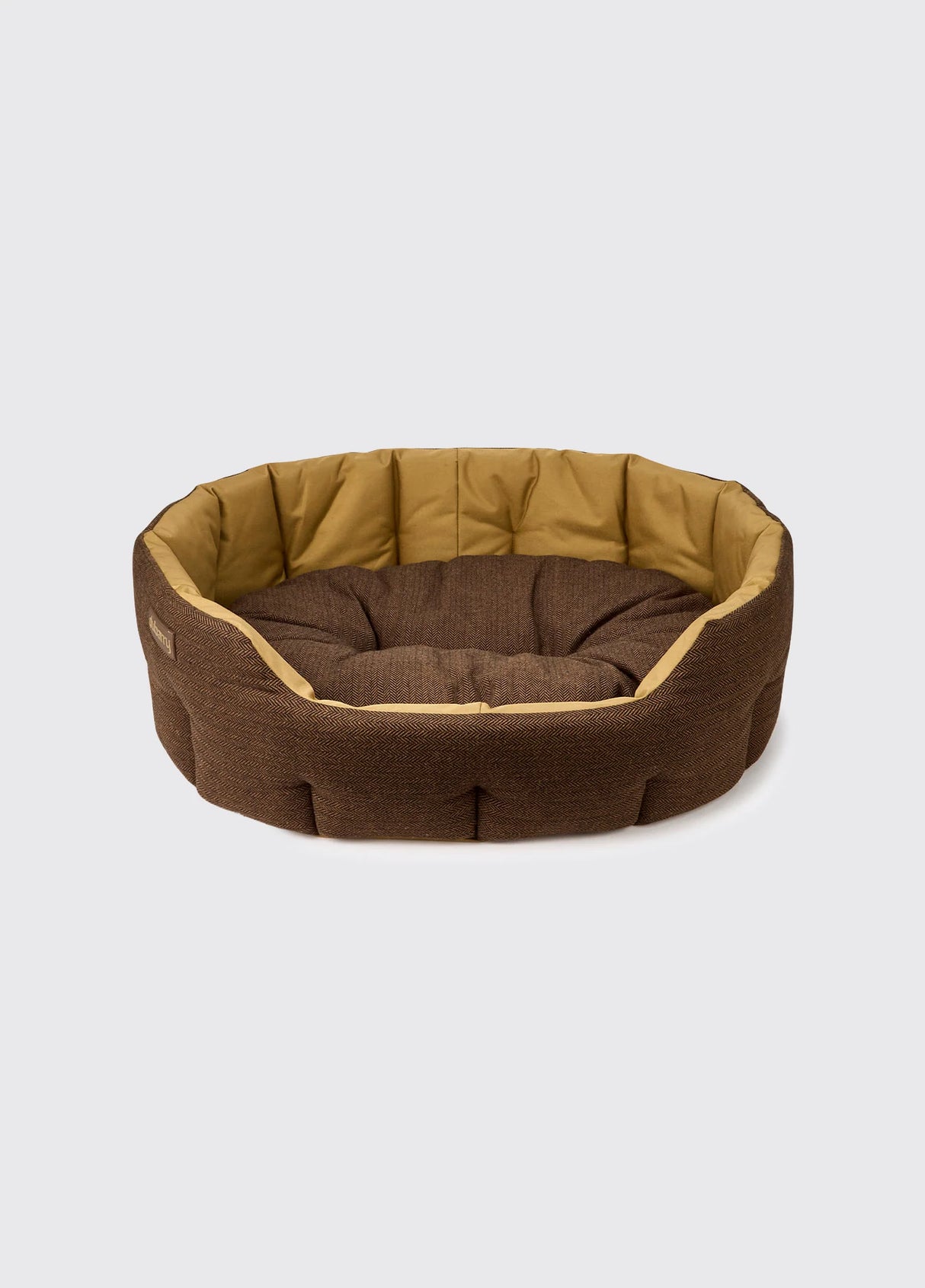 Dubarry Buster hondenmand, herringbone tweed