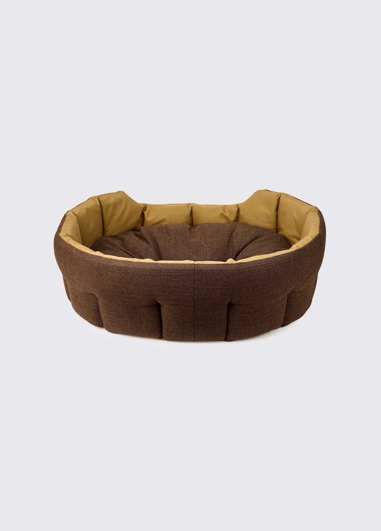 Dubarry Buster hondenmand, herringbone tweed