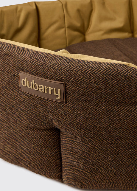 Dubarry Buster hondenmand, herringbone tweed