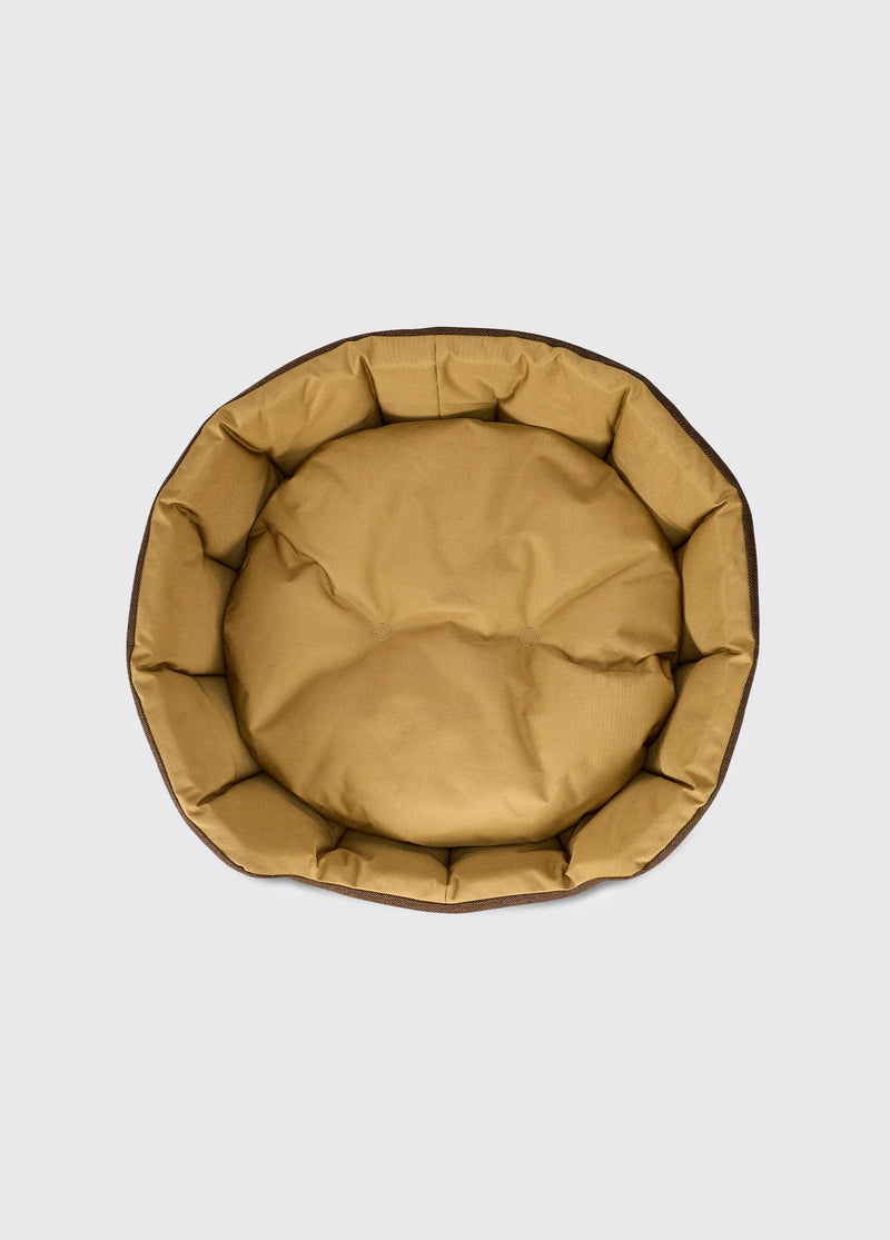 Afbeelding laden in Galerijviewer, Dubarry Buster hondenmand, herringbone tweed, medium
