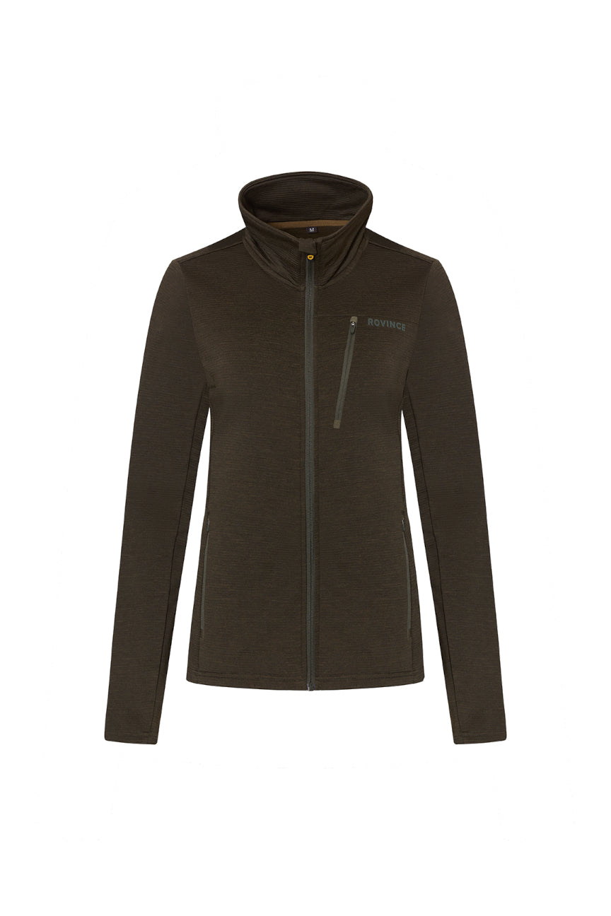 Rovince Fleece Jacket Flexline Woman, olive green