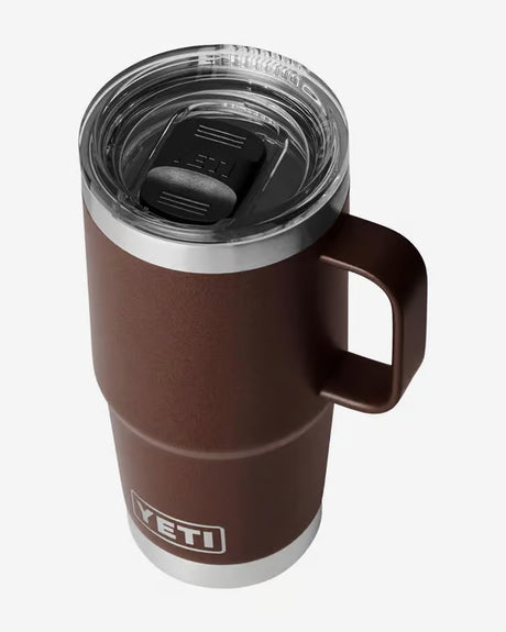 Yeti Rambler met stronghold deksel, reismok, 20 oz/591 ml, wetlands brown