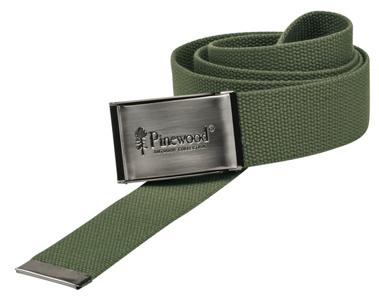 Pinewood Canvas Belt Olive - Het Brabants Jachthuis