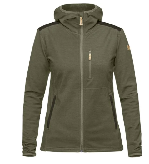 Afbeelding laden in Galerijviewer, Fjällräven Keb Fleece Hoodie W Laurel Green/Deep Forest - Het Brabants Jachthuis
