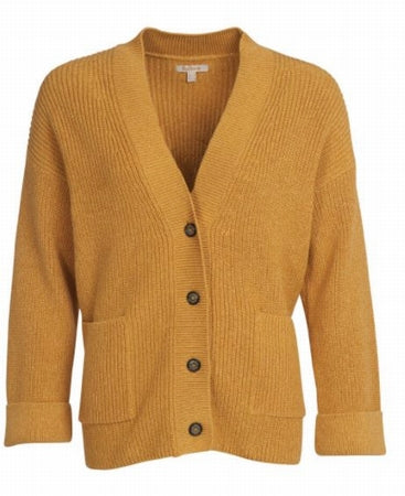 Barbour Ferryside Knitted Cardigan Mustard - Het Brabants Jachthuis