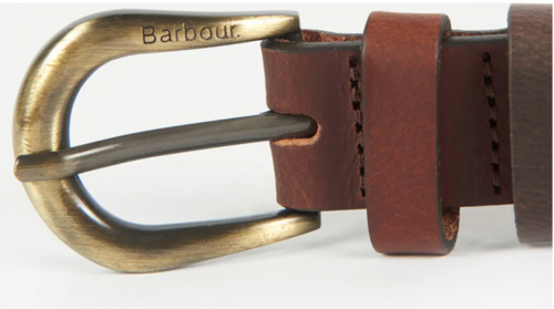 Barbour Block Leather Loop Belt - Het Brabants Jachthuis