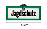 Bordje "Jagdschutz" 6 x 15 cm met zuignap bevestiging - Het Brabants Jachthuis