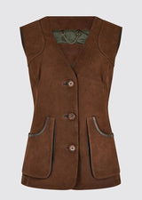 Dubarry Allendale Leren Gilet walnut - Het Brabants Jachthuis
