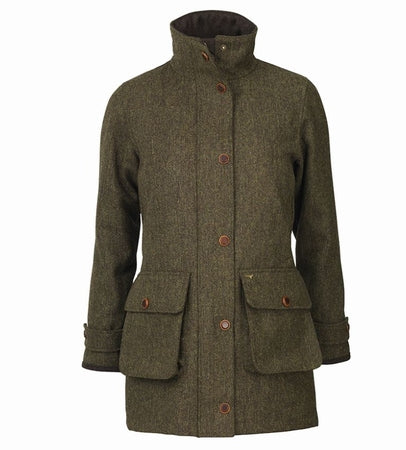Laksen Dora Tweed Coat, herringbone
