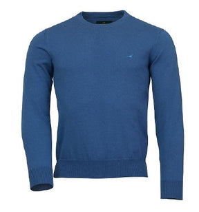 Laksen Hardwick O-Neck Indigo - Het Brabants Jachthuis