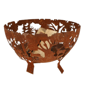 Vuurschaal met hertenmotief - Het Brabants Jachthuis