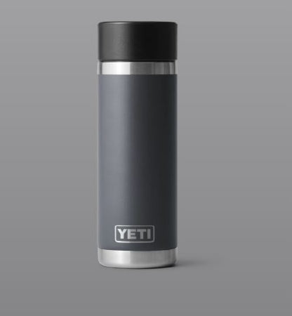 Yeti Rambler Botlle With Hotshot Cap 532ML Charcoal - Het Brabants Jachthuis