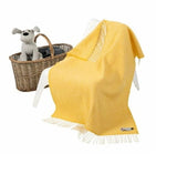 John Hanly Merino/Cashmere Baby Blanket Geel - Het Brabants Jachthuis